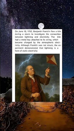 Benjamin Franklin’s Dangerous Lightning Experiment ⚡🪁