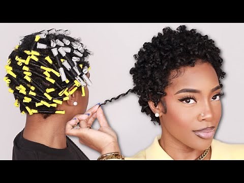 MY FIRST PERM ROD SET On Short Type 4 Natural Hair