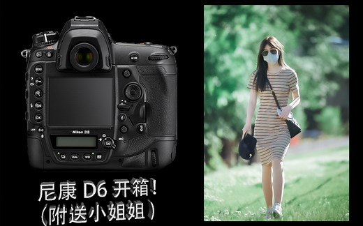 【测评】尼康D6开箱 上手体验，是一台哒哒哒哒哒的机关枪了！全画幅旗舰级单反，参数不砸人，性能不妥协！真香！打鸟，拍妹都不虚