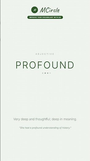 Learn English: What is Profound? | Vocabulary Shorts