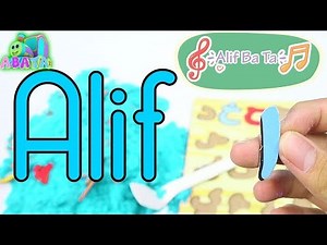 Alif Ba Ta Song Look for Letters in a Stack of Kinetic Sand Compilation For Kids | Abata