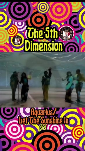 “Aquarius/ Let The Sunshine In” by The 5th Dimension topped the US Billboard Hot 100 for 6 weeks in the spring of 1969 #fyp #60s #60sMusic #Aquarius #LetTheSunshineIn #hairthemusical #Hair #songs