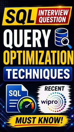 SQL Query Optimization 🔥 | Improve Performance Fast#sql #azure #dataengineering #datascience #aws