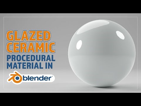 CREATE A GLAZED CERAMIC PROCEDURAL MATERIAL IN BLENDER
