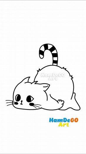 10K views · 69 reactions | Muy bonito Como dibujar un lindo gato...