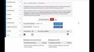 IP Restrictions Settings