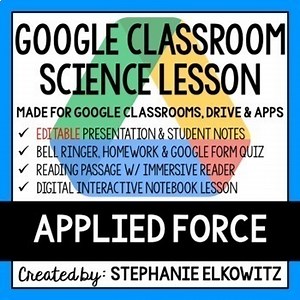 Applied Force Google Classroom Lesson