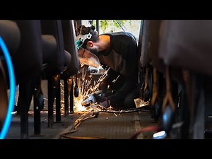 How to Remove Passenger Seats in a School Bus // Skoolie Conversion