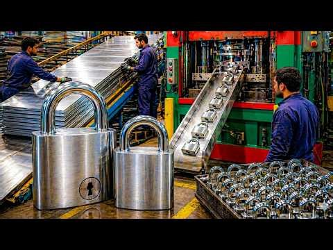 How High Security Padlocks Are Made in factory || safety door locks