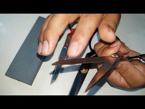Como afilar tijeras (fácil) TRUCOS DE COSTURA