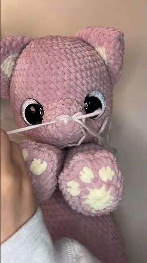 Sewing Face Details 🧵🪡 #sewing #crochet #embroidery