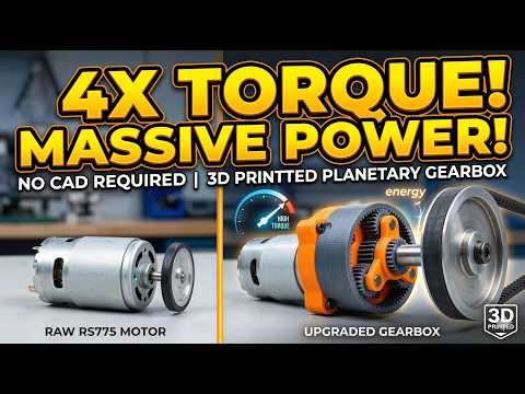 Easily Make 3D Printed Planetary Gearbox