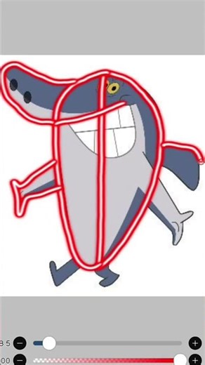 Sharko Drawing Step By Step, #shorts #drawing