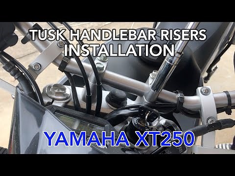 XT250 Tusk Handlebar Risers Installation