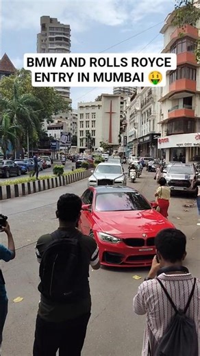 BMW and rolls Royce entry in mumbai 🤑 #shorts #cars