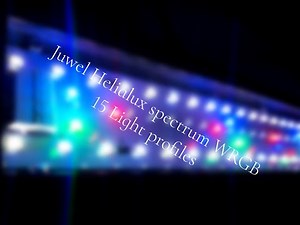 15 light profiles Juwel Rio 180 2x Helialux spectrum WRGB