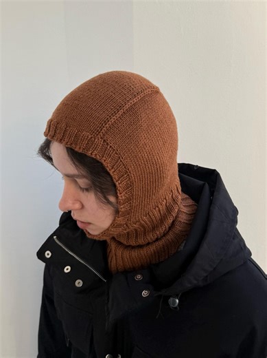 Hand Knitted Merino Wool Balaclava, Custom Color Winter Hood - Etsy