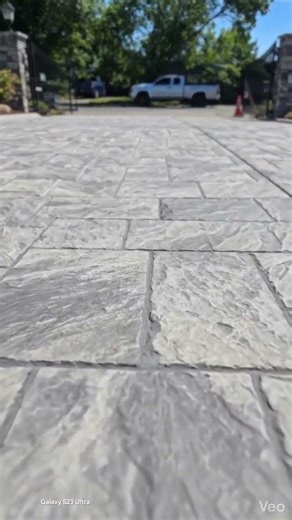 ​"Ashlar Slate Finish "​ "Flawless Curb Appeal ✨"​"Milton’s Concrete Sacramento Concrete Contractor"