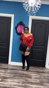 ❤️ NEW ARRIVALS… GET THE LOOK NOW 🛒 Red “Preppy” Jacket “Faux Leather” Skater Skirt “Killer Legs” Fishnets “Icy” Hoops www.culturescloset.com @iamsheenashardae is wearing 1X #culturescloset #curveculture #plussizeboutiques #plussizeskirt #plussizeshopping #chicago #skaterskirt #chicagoboutique #plussizes #fishnetstockings | Culture's Closet Boutique