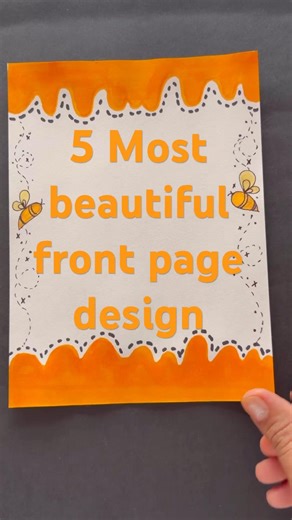 ✨️Beautiful and easy front page designs|Border designs for project work.#projectdesign #borderdesign