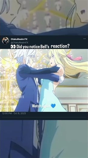 Bell Cranel Can’t Look Away 😳💙 | Ais Wallenstein Dance | DanMachi | #shorts