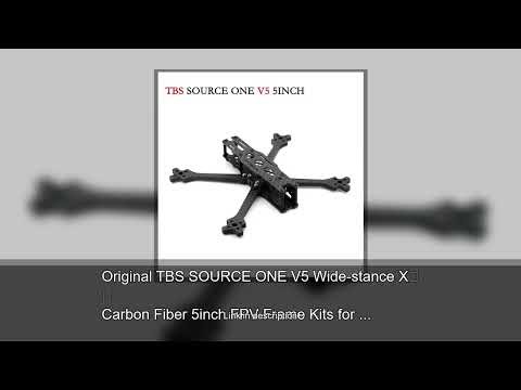 Original TBS SOURCE ONE V5 Wide-stance X Carbon Fiber 5inch FPV Frame Kits for FPV Freestyle 5