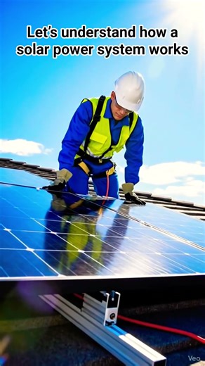 Let’s understand how a solar power system works #shortsviral #solarenergy #technical