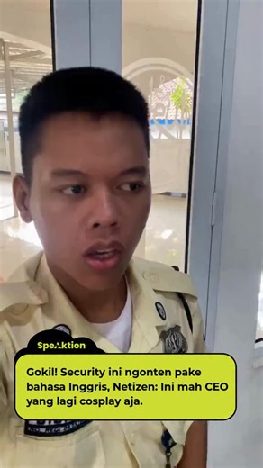Speaktion on Instagram: "A surprising moment has caught public attention as a security guard confidently creates content while speaking in fluent English. The video quickly drew reactions from viewers who were impressed by his pronunciation, confidence, and natural delivery, even being considered more polished than that of many office workers. This moment highlights how language skills are no longer limited by profession or workplace, but can be developed by anyone with passion and consistency. 