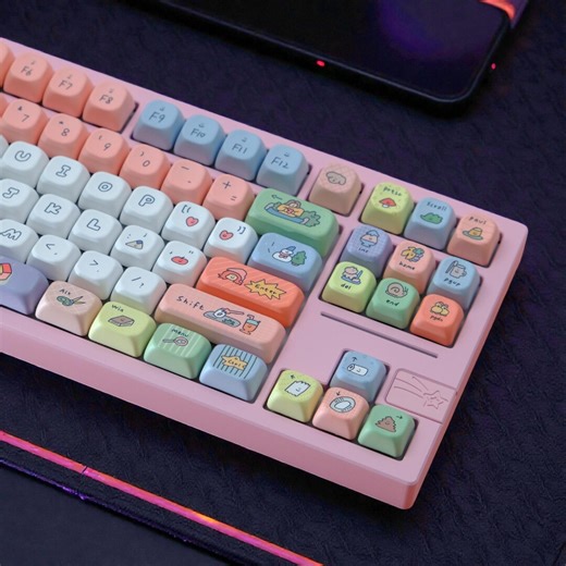 Smiley Face Custom Keycaps, PBT Keycap Gaming,xoa Profile 146-key - Etsy