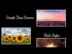 Simple Four Corners Slide Styles for Photopia