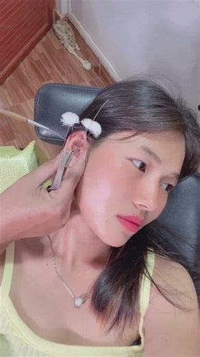 ASMR ear wax cleaning removal