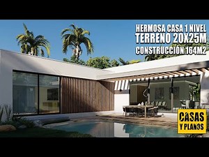 CASA MODERNA 1 NIVEL 💲🏠🔥 TERRENO 20 X 25 METROS