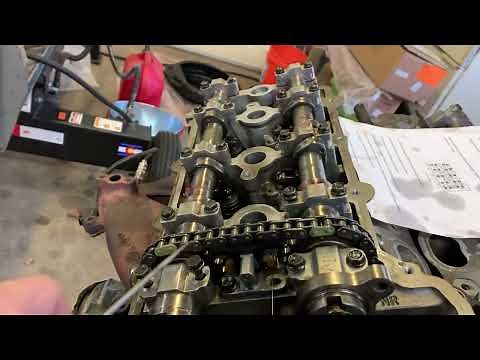Dodge 2.7 liter engine How to set Secondary Camshaft Timing Chain and Water pump Best video