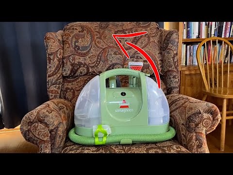 How to Clean Chairs Couches Fabric Upholstery and more with the Bissell Little Green Machine