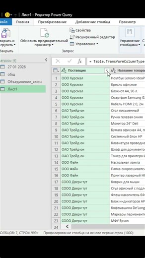 Рассчитывает Валовую рентабельность через Power Query #excel #обучение #tutorial #powerquery