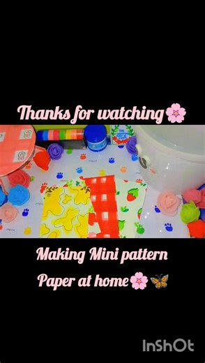. 🎀 making Mini cute pattern paper at home🎀. We can also use it in journalling.. #pattern paper