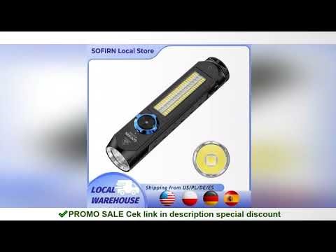 Sofirn IF23 PRO RGB Light 5000lm XHP70B Powerful LED Flashlight 21700 5V 3A USB C Rechargeable Torch