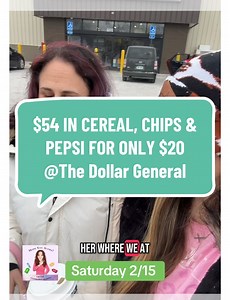 $54 in soda, chips & cereal for only $20 this Saturday 2/15 at the Dollar General! Breakdowns posted on ig, fb, & telegram. Hope you score✌🏼#liztheclearancequeen #hopeyouscore✌🏼 #couponing #couponer #savingmoney #dealsoftheweek #coupons #deals #weeklydeals #savemoney #coupongang #dollargeneral #dollargeneralcouponing #5off25 #saturday5off25 #dollargeneral5off25 | Liz the Clearance Queen