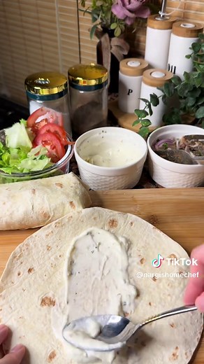 Chicken Shawarma Wrap Recipe with Garlic Yogurt Sauce