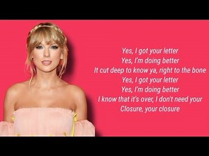 Taylor Swift - Closure lyrics