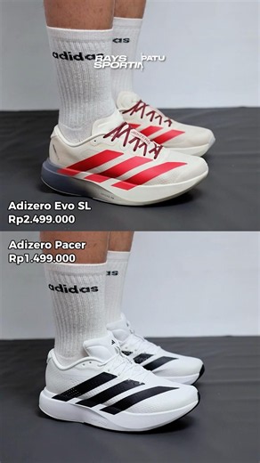 Comparing the differences between Adidas Adizero Evo SL and Adizero Pacer!😍