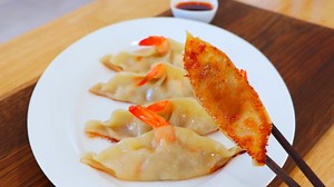 I Made the BEST Shrimp Potstickers at Home: WOW! Written Recipe: https://cicili.tv/crispy-pork-and-shrimp-potstickers/ | CiCi Li