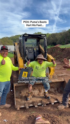 If you want pretty feet like Puma, get @Cat Footwear Excavator with Power Spring technology boots Built with Power Spring™ Technology, featuring a firm outer foam layer for stability that powers you forward and a springy inner foam that absorbs impact. Designed to keep you comfortable and supported so you can finish the day with more left in the tank.