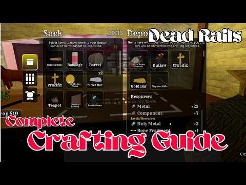 Master Craftsman FAST! Complete Crafting Guide | All Crafting Materials in Dead Rails