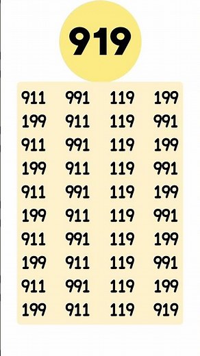 Are you a genious? Try this focus Test | shorts