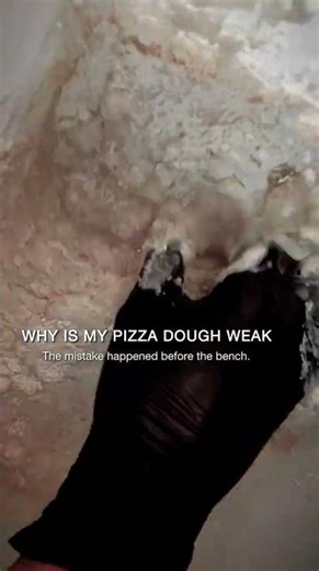 Why is my pizza dough weak?