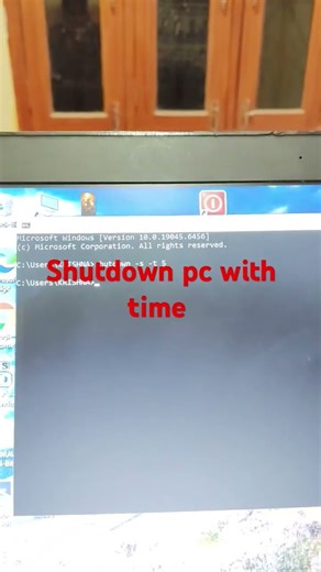 cmd with shutdown #command prompt #youtube shorts video #