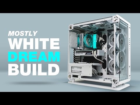 White PC Dream Build - Thermaltake Core P6 | ASMR PC Build with no talking