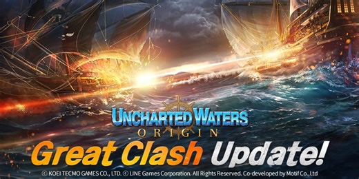 Uncharted Waters Origin releases new real-time PvP mode, Great Clash, in latest update