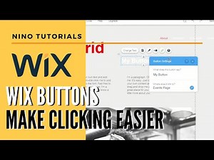 Add a Button to a Wix website - Wix For Beginners - Wix Tutorial